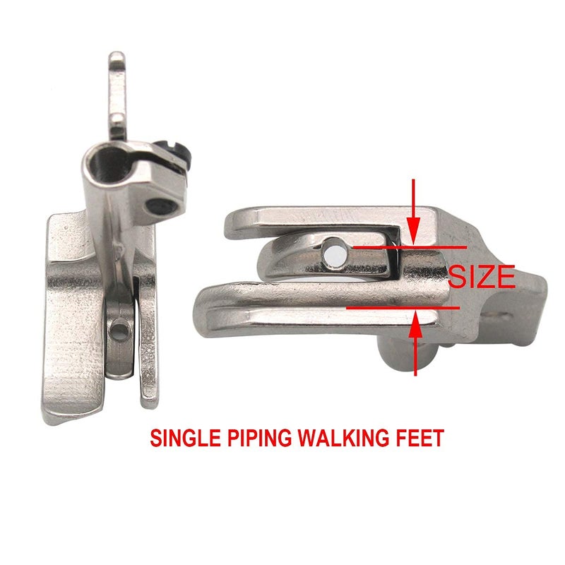 CKPSMS Brand - #KP-PWF4 4SET Smooth Bottom Piping Walking FEET Compatible with/Replacement for Singer Brand JUKI Brand CONSEW Brand Brother Brand(S32 1/8+3/16+1/4+5/16) - Image 4